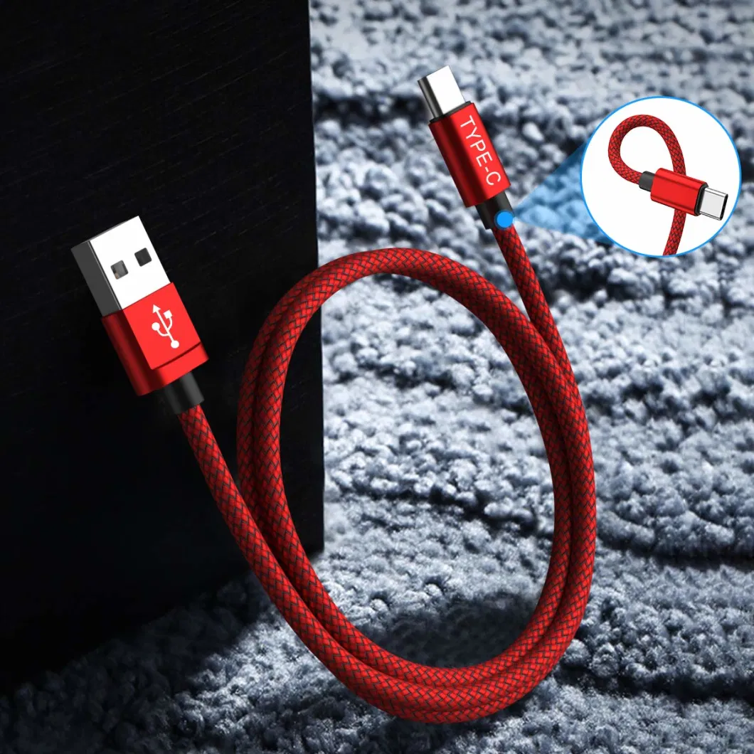 USB Cable Colorful Fast Charging Charger for Mobile Phone Sync Data