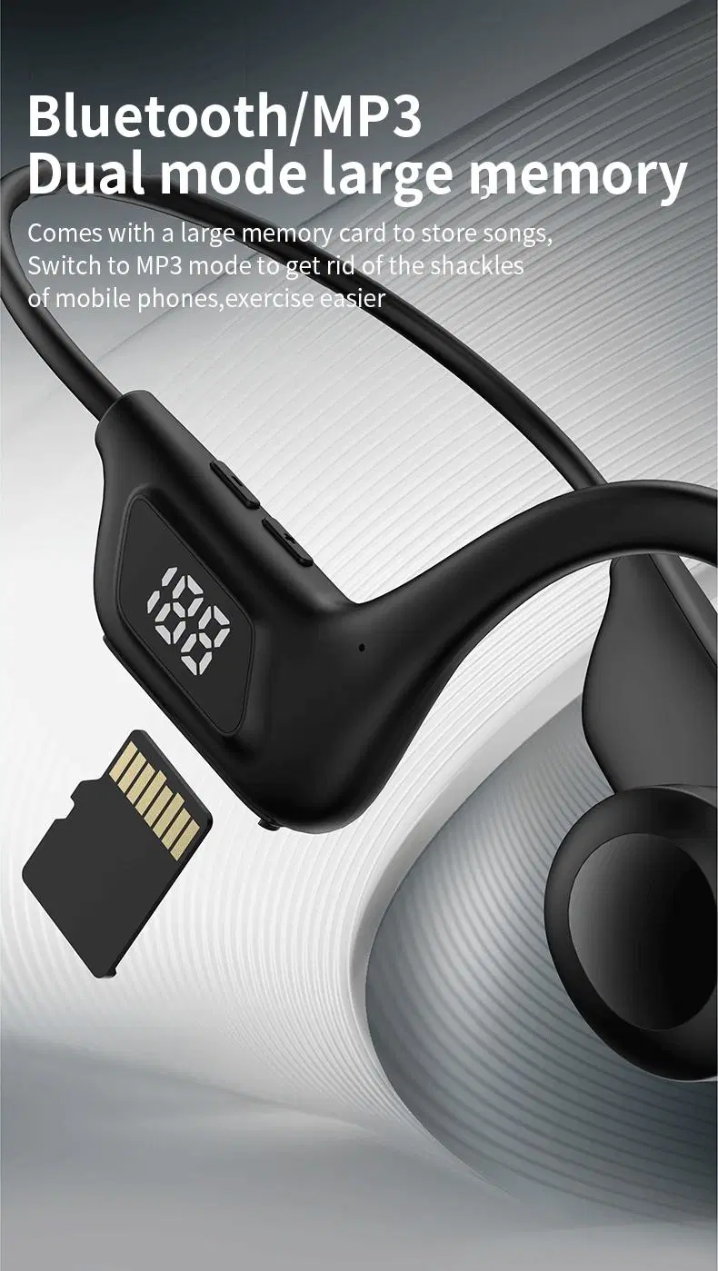 Bone Conduction Gaming Sports Handsfree Mobile Stereo Wireless Bluetooth Headset