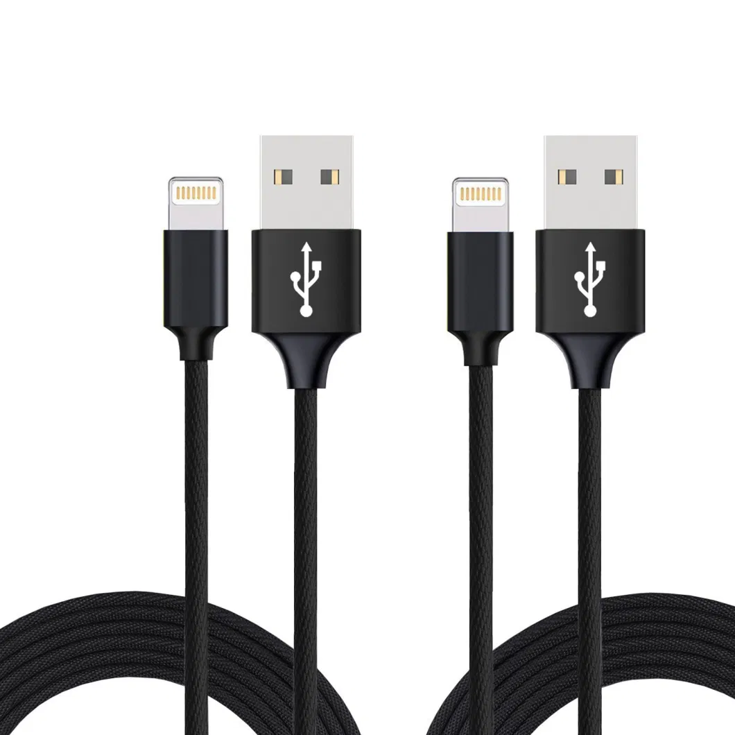 New Fabric Braided Fast Charging Lightning Cable for iPhone iPad Super Durable USB Data Cable for iPhone USB Cable Phone Accessories