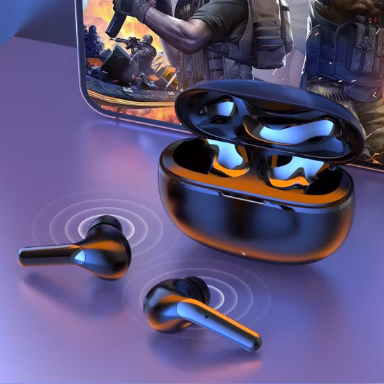 Настоящие беспроводные наушники с сенсорным управлением и чехлом для беспроводной зарядки Ipx5 Водонепроницаемые стереонаушники