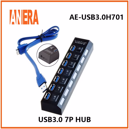 USB-концентратор 3.0 специальной конструкции с подставкой для наушников (XH