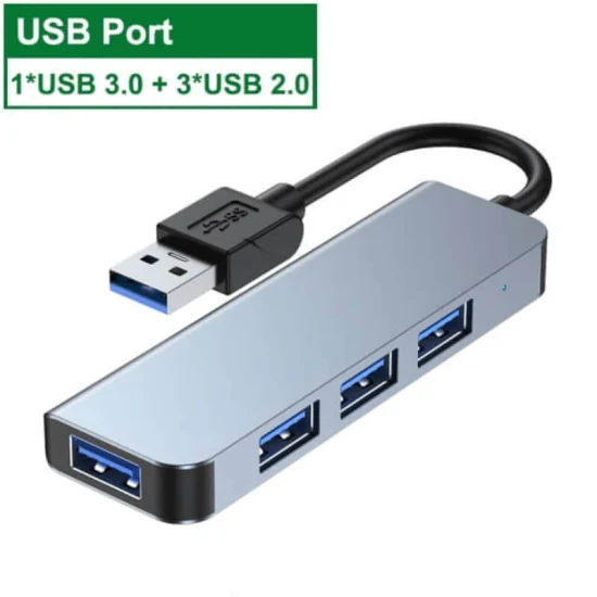 USB-концентратор, 4 порта USB 3.0/2.0, поддержка микрослота для MacBook PRO