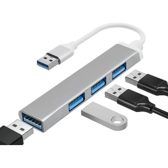 Anera High Speed ​​Alloy Multi Type C 3,1–4-портовый концентратор USB3.0 USB2.0 4-портовый концентратор Usbc для ноутбука MacBook PRO